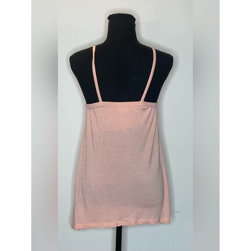 Willi Smith Womens Peach Pink Embellished Beaded Cami Tank Top Small Boho Summer - Picture 4 of 8